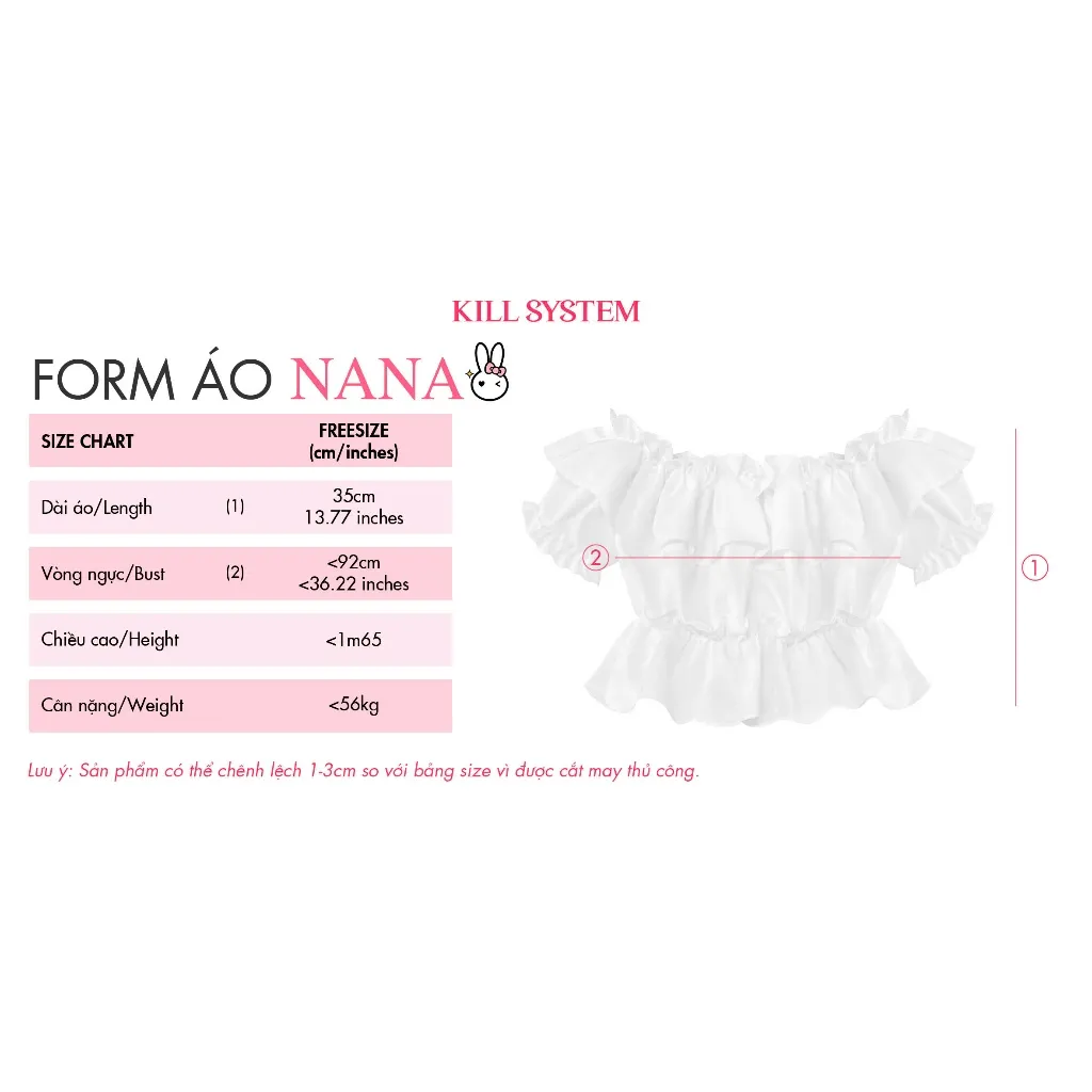 Ảnh Áo croptop kiểu trễ vai bèo tầng NANA - 𝐊𝐈𝐋𝐋 𝐒𝐘𝐒𝐓𝐄𝐌 2