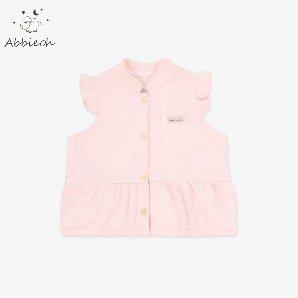 Ảnh Áo gile cotton tay bèo cho bé gái ABBIEOH phong cách vintage cách điệu 0-3 tuổi GL691 GL671 3