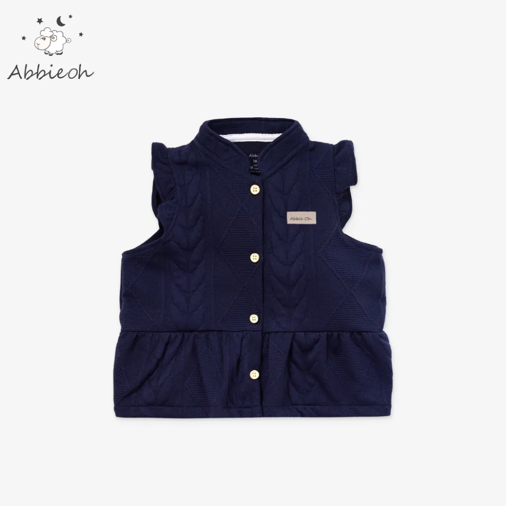 Ảnh Áo gile cotton tay bèo cho bé gái ABBIEOH phong cách vintage cách điệu 0-3 tuổi GL691 GL671 4