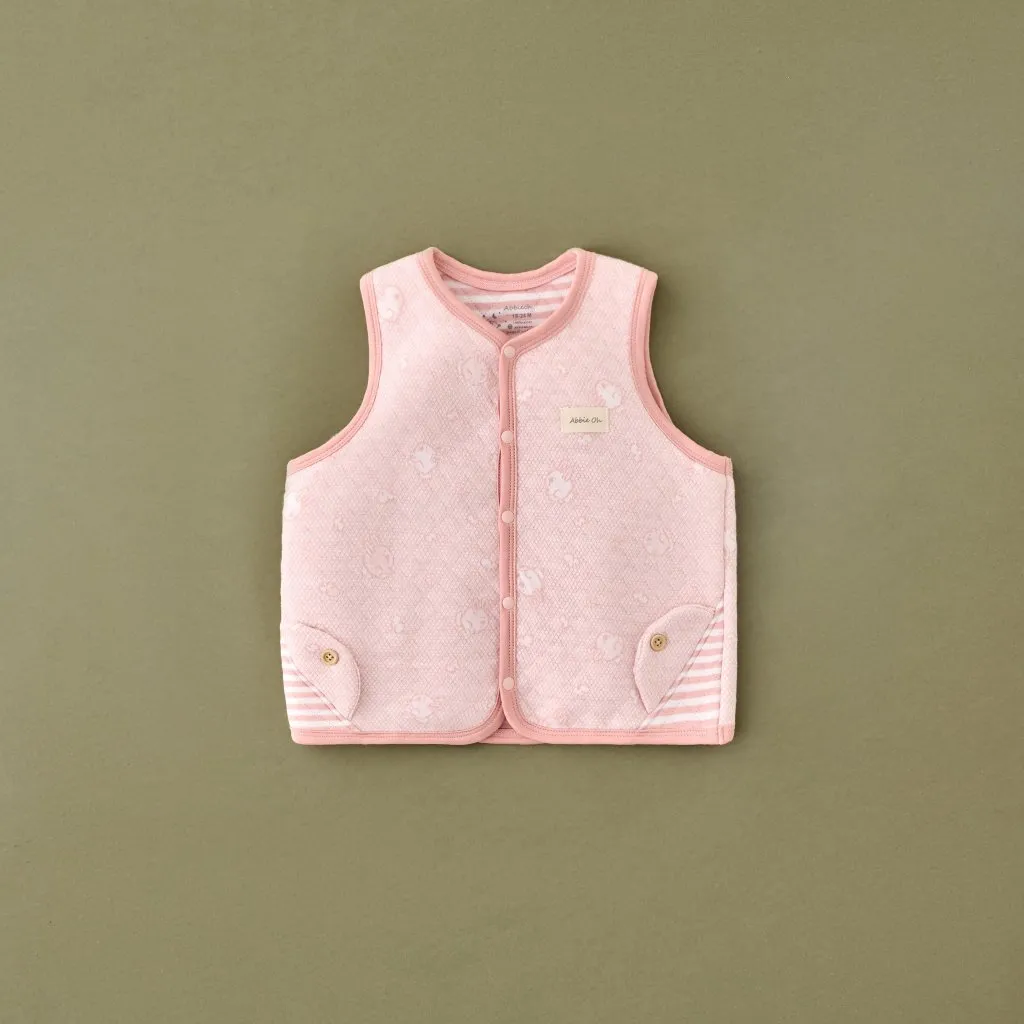 Ảnh Áo gile trần bông cho bé AbbieOh basic hoạ tiết động vật túi sườn đáng yêu 0-3Y GL462 GL383 GL668 4