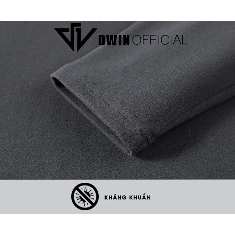 Ảnh Áo giữ nhiệt nam dài tay Dwin chất lông thỏ thun cao cổ co giãn lót nỉ 2 mặt local brand 2.0 3