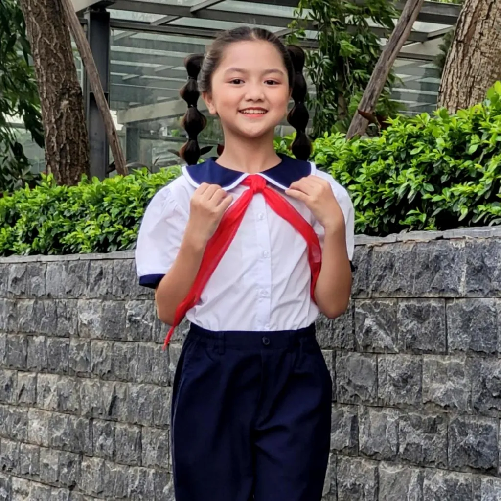 Ảnh Áo học sinh bé gái đi học đồng phục học sinh 3