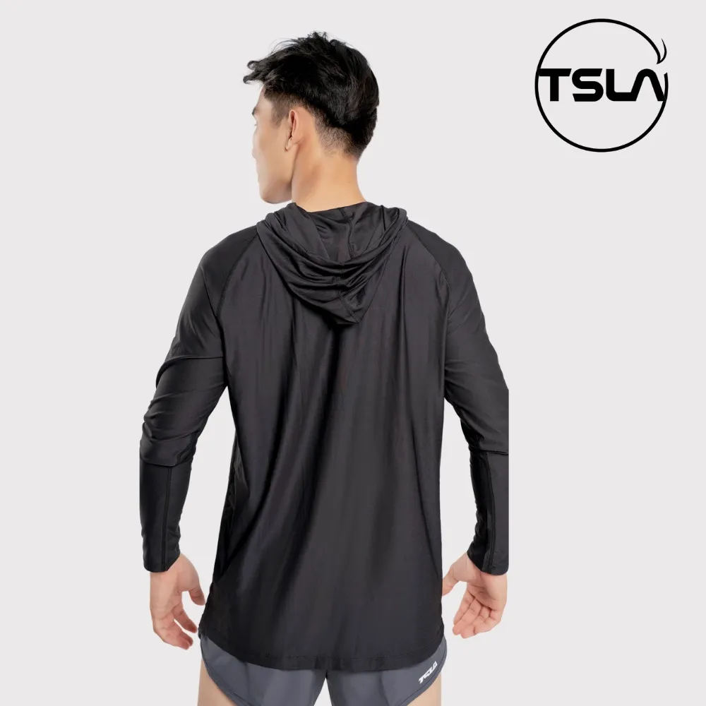 Ảnh Áo Hoodie dài tay nam TSLA chất vải mát nhẹ kháng khuẩn chống uv thể thao bigsize oversize TSO2020 3