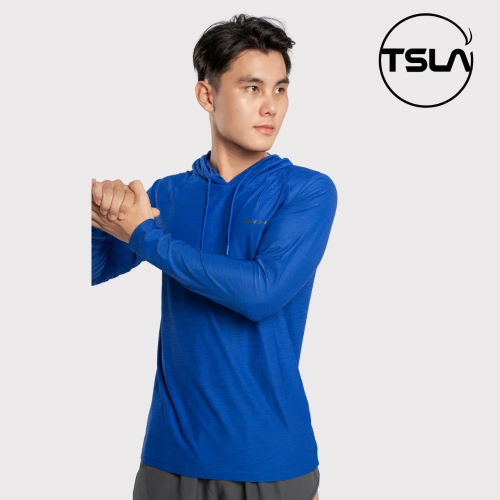 Ảnh Áo Hoodie dài tay nam TSLA chất vải mát nhẹ kháng khuẩn chống uv thể thao bigsize oversize TSO2020 4