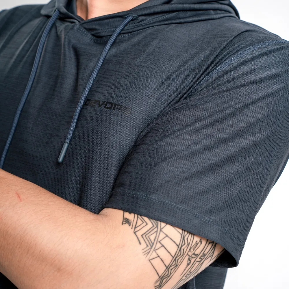 Ảnh Áo Hoodie nam ngắn tay TSLA chất mát kháng khuẩn chống uv chạy bộ tập gym thể thao bigsize oversize TSO2028 4