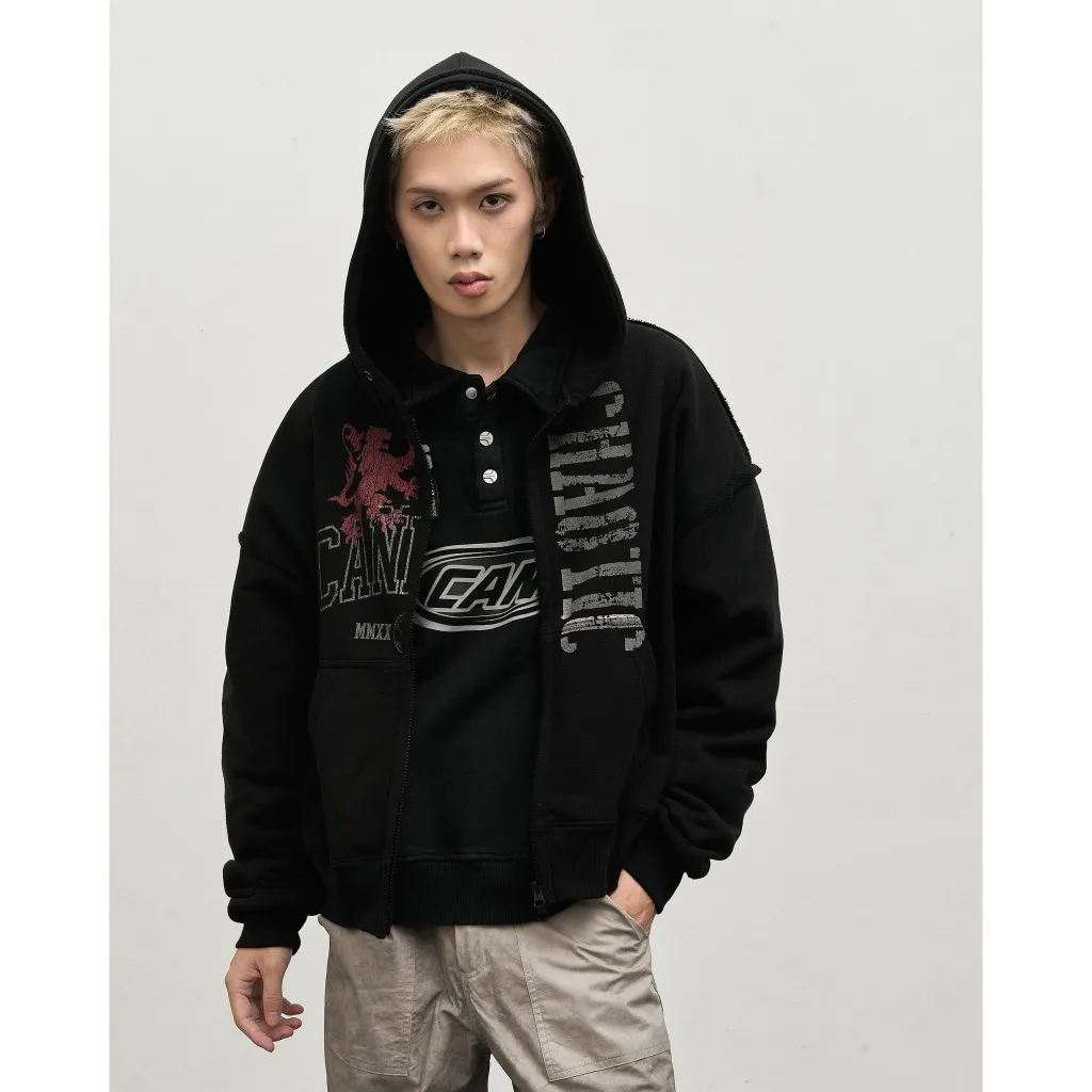 Ảnh Áo Hoodiezip Candles Chaotic Brotherhood Oversized Fit Unisex 3