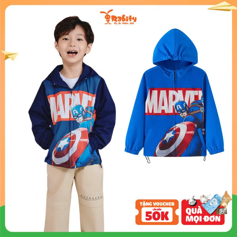 Ảnh Áo khoác bé trai Rabity in hình Captain America bản quyền Disney 522.004 1