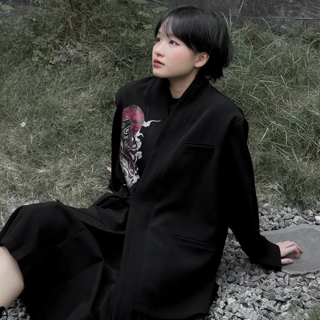 Ảnh Áo khoác Blazer kimono Unisex Zune.zx in họa tiết Nhật Bản, Chapter 7th Kimono 3