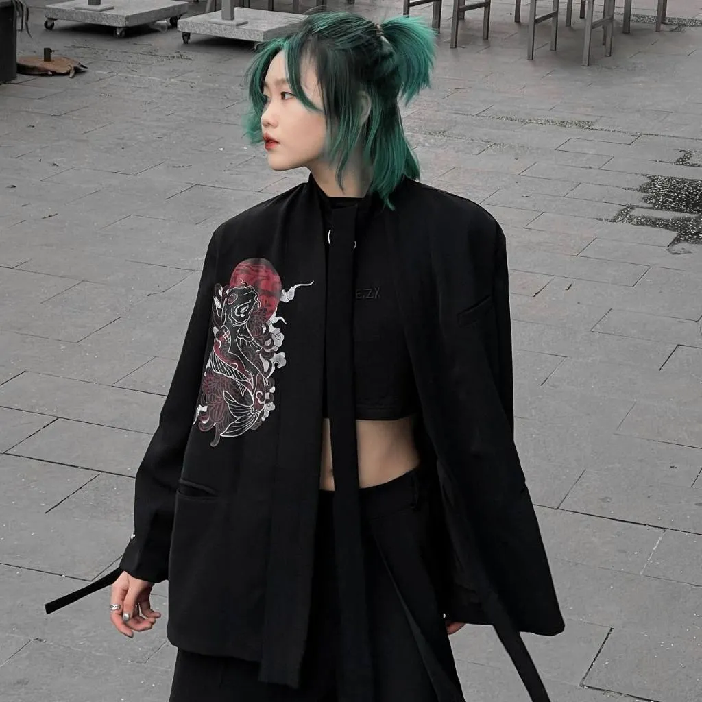Ảnh Áo khoác Blazer kimono Unisex Zune.zx in họa tiết Nhật Bản, Chapter 7th Kimono 4