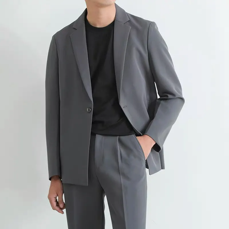 Ảnh Áo khoác blazer nam nữ có đệm vai form rộng hàn quốc thời trang trẻ trung phong cách ELNIDO 4