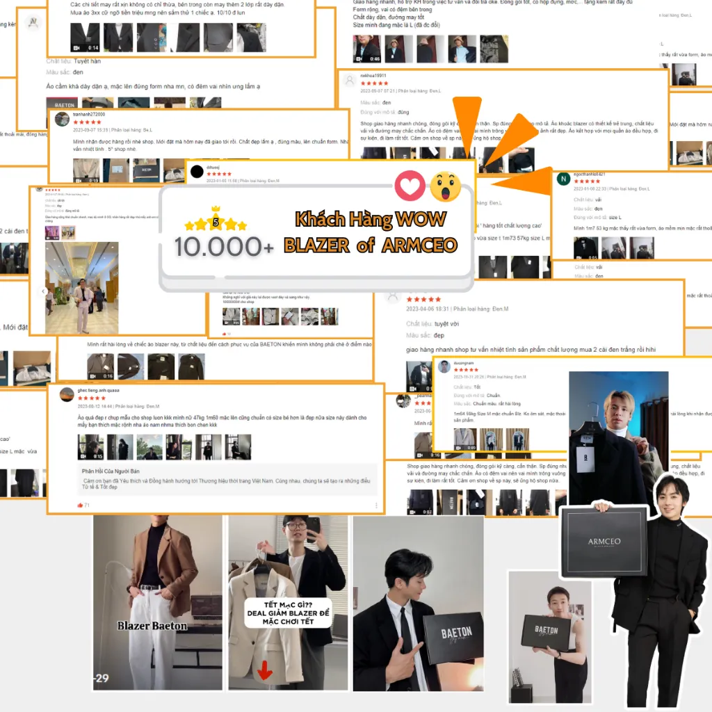 Ảnh Áo khoác blazer nam quốc dân ARMCEO Conal 3 lớp có đệm vai cao cấp chất liệu Arims độc quyền dày dặn -B01 3