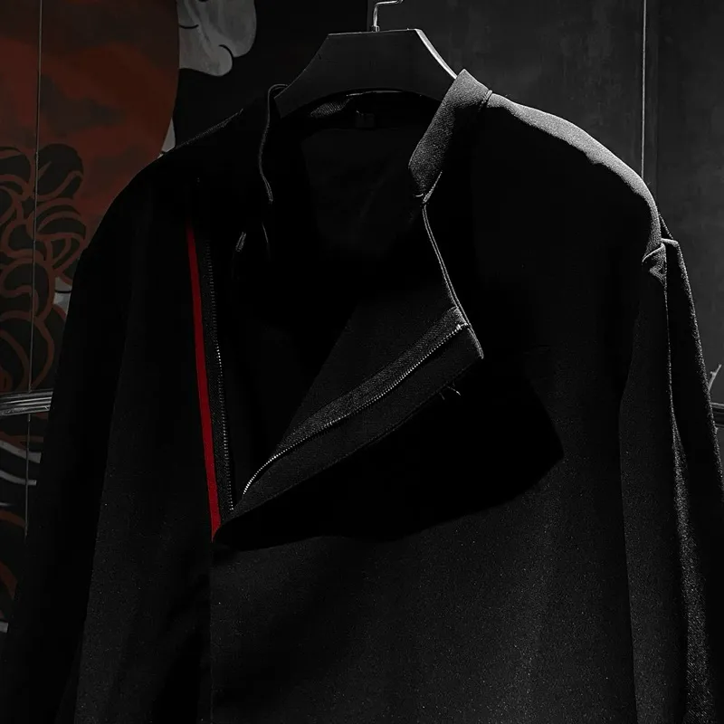 Ảnh Áo khoác Blazer Unisex đen form rộng Zune.zx, SATORU BLAZER 2