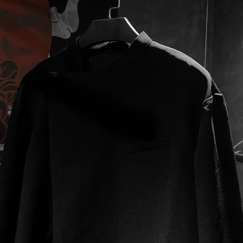 Ảnh Áo khoác Blazer Unisex đen form rộng Zune.zx, SATORU BLAZER 3