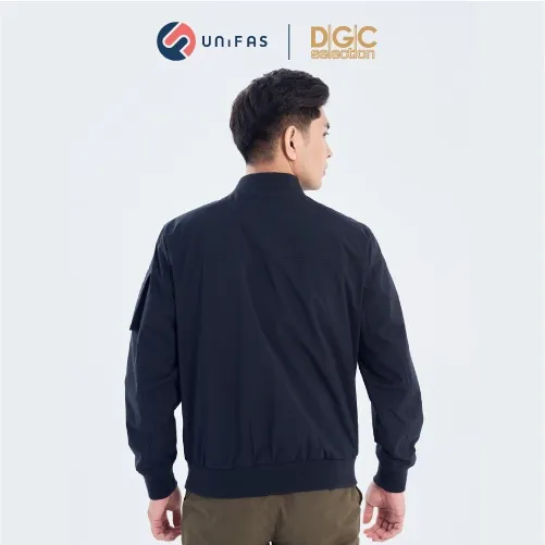 Ảnh Áo khoác bomber nam trung niên chống nước DGCs 2 lớp có túi khóa BA12BB17 3