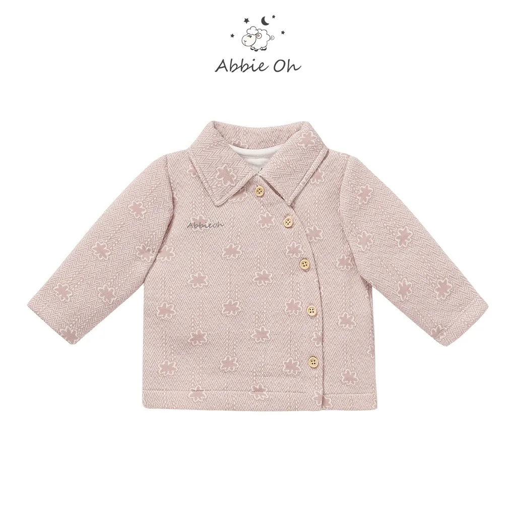 Ảnh Áo khoác choàng cho bé gái ABBIEOH trần bông cotton giữ ấm mùa đông 0 - 3 Tuổi AK692 4