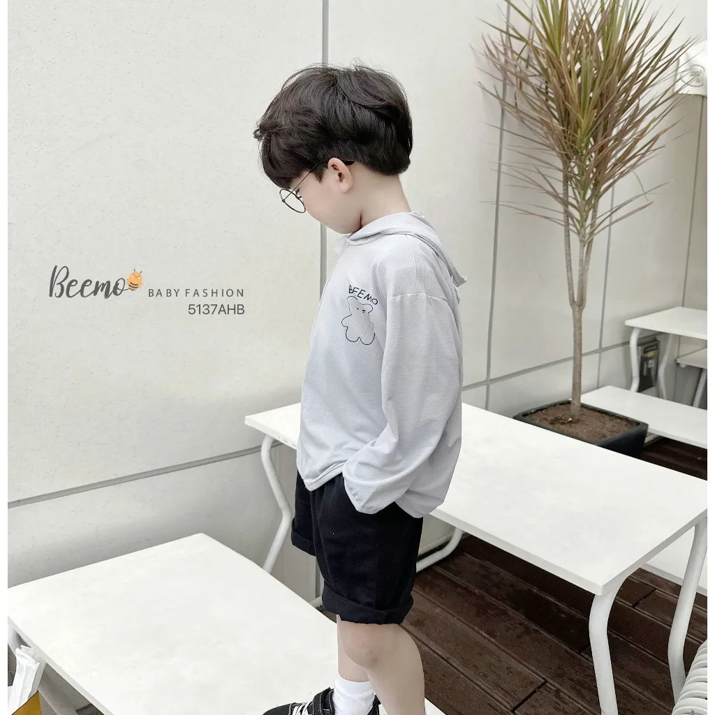 Ảnh Áo khoác chống nắng cho bé Beemo Chất liệu thun lạnh cao cấp siêu nhẹ co giãn thoáng khí B608 2