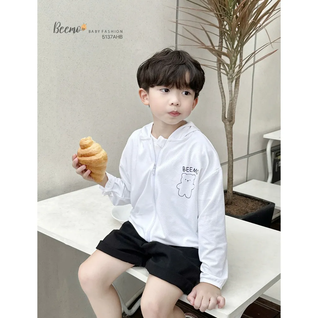 Ảnh Áo khoác chống nắng cho bé Beemo Chất liệu thun lạnh cao cấp siêu nhẹ co giãn thoáng khí B608 3