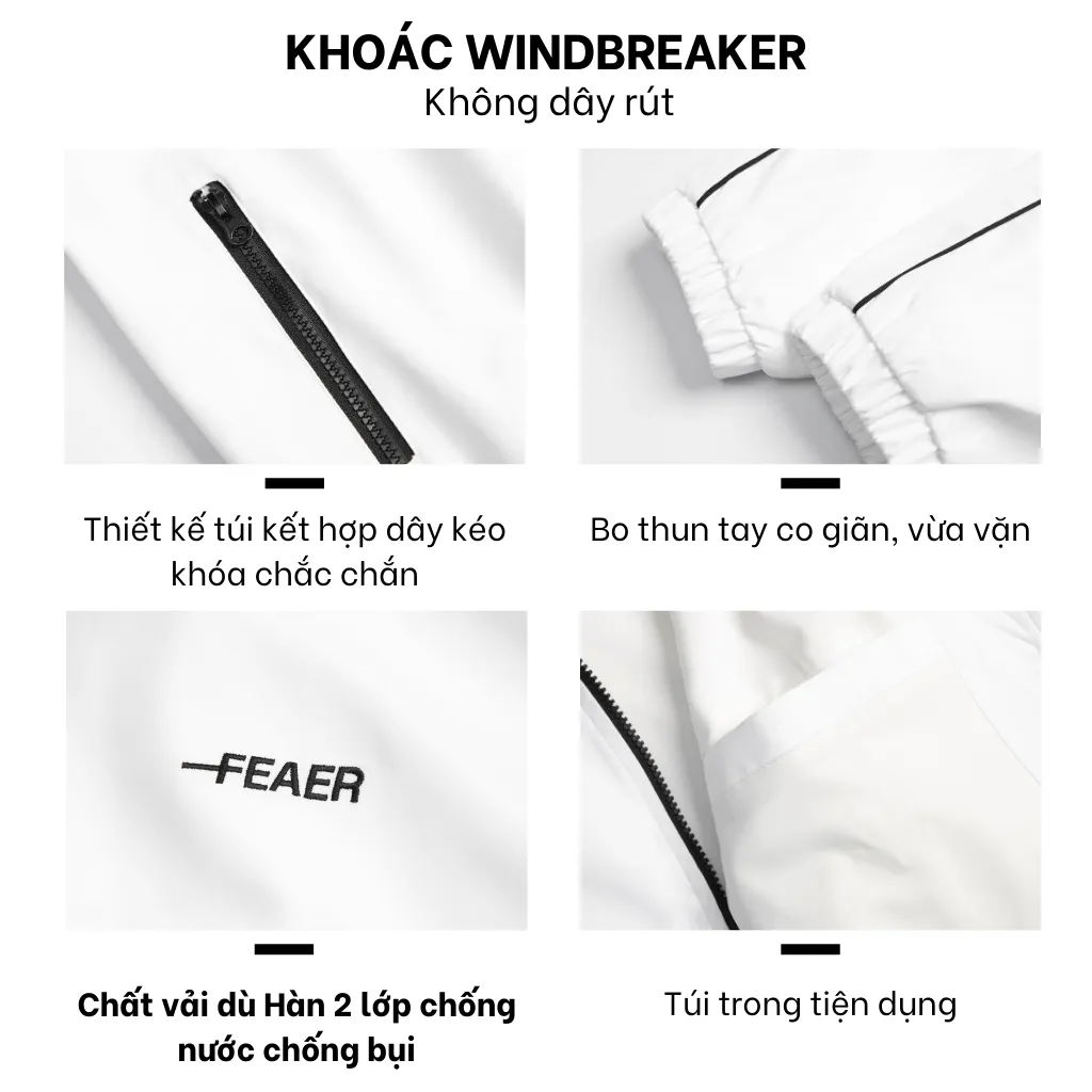 Ảnh Áo khoác dù Hàn cao cấp WINDBREAKER năng động, trẻ trung - FEAER 4