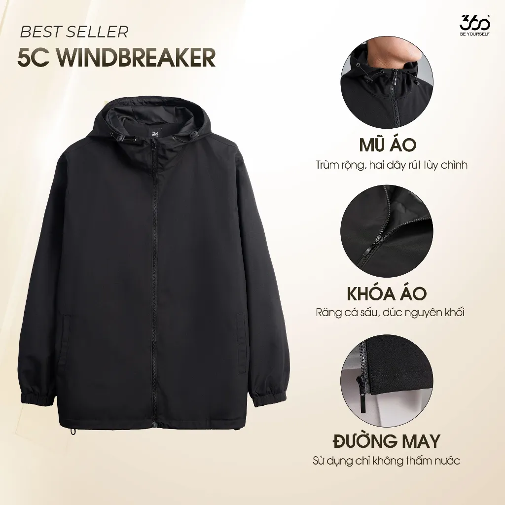 Đánh giá Áo Khoác Gió 360 Boutique Nam Nữ: Chống Thấm Nước, Ấm Áp - Chỉ 299k!