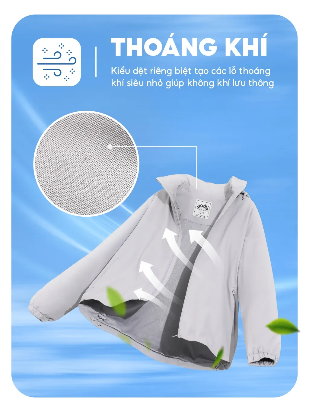 Ảnh Áo khoác gió nam Yody 3C Pro cản gió cản bụi giữ ấm áo khoác thể thao năng động AKM6017 - NGVC 2