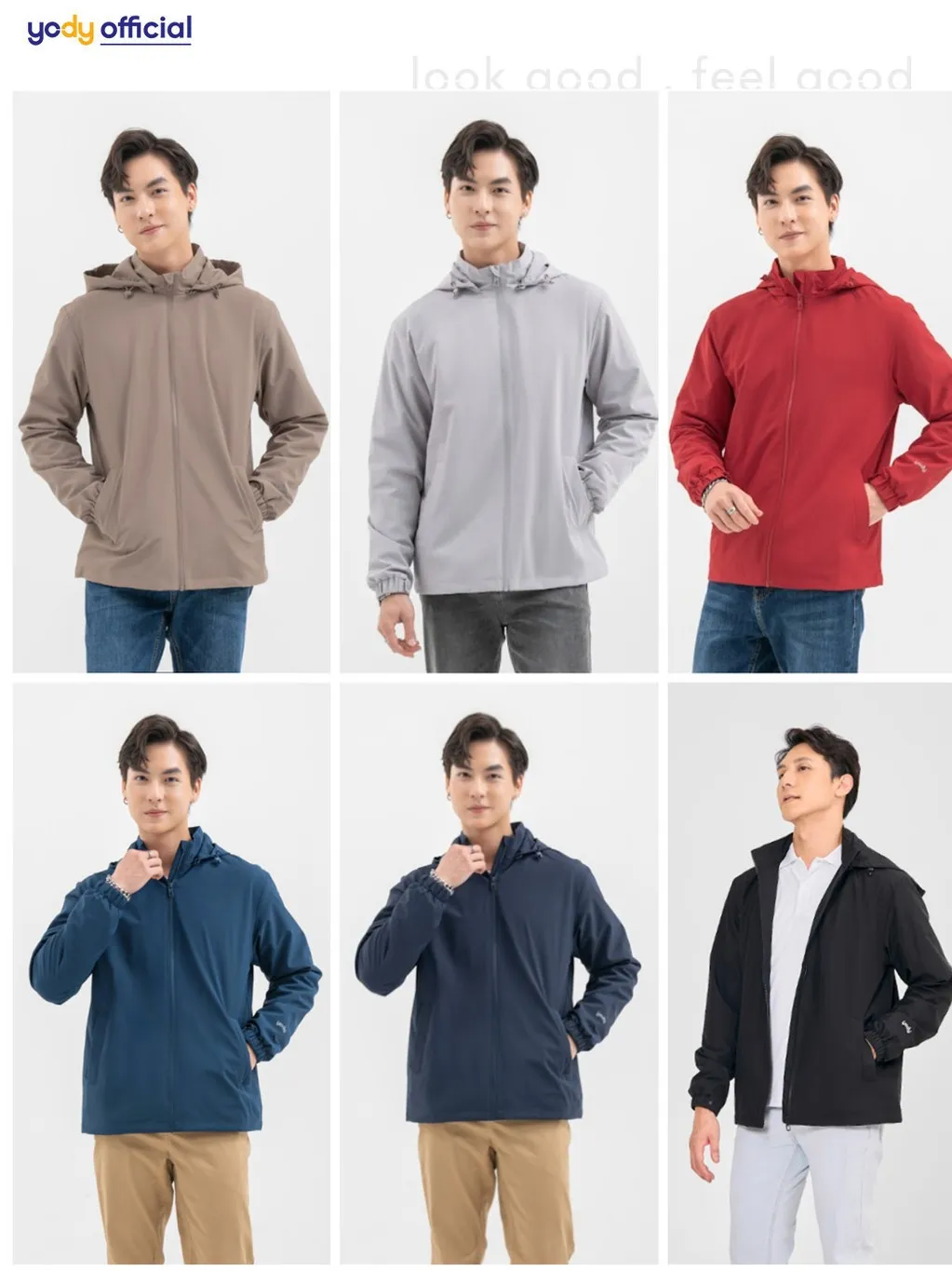 Ảnh Áo khoác gió nam YODY 3C Pro cao cấp khoác nhẹ chống thấm nước, cản gió chống bụi AKM6017 2