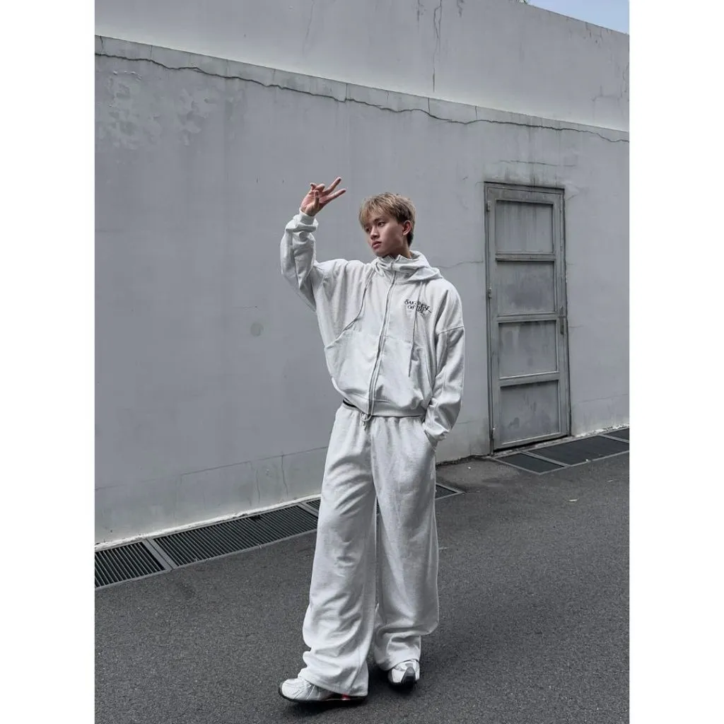 Ảnh Áo Khoác Hoodie Ninja SAIGONESE Thun Nỉ 2 Da Form Boxy Phối Cánh Dơi Unisex Nam Nữ 4