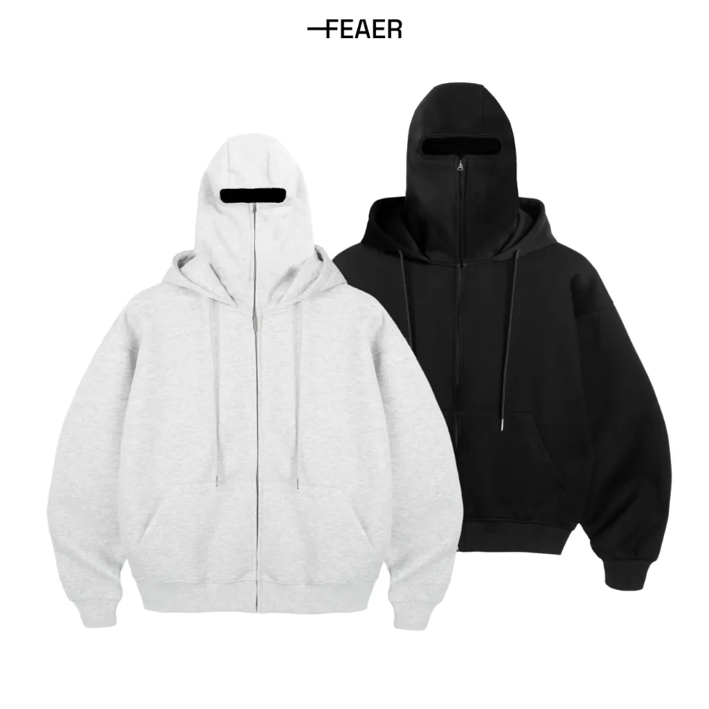Ảnh Áo khoác hoodie zip Lasting 2 nón dày dặn, che nắng fullface chuẩn form, có túi trong, chống nắng tốt - FEAER 2