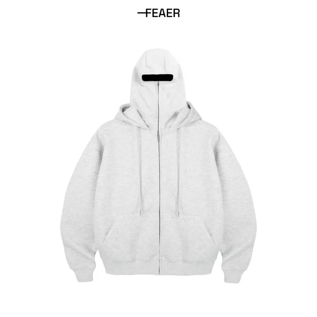 Ảnh Áo khoác hoodie zip Lasting 2 nón dày dặn, che nắng fullface chuẩn form, có túi trong, chống nắng tốt - FEAER 3