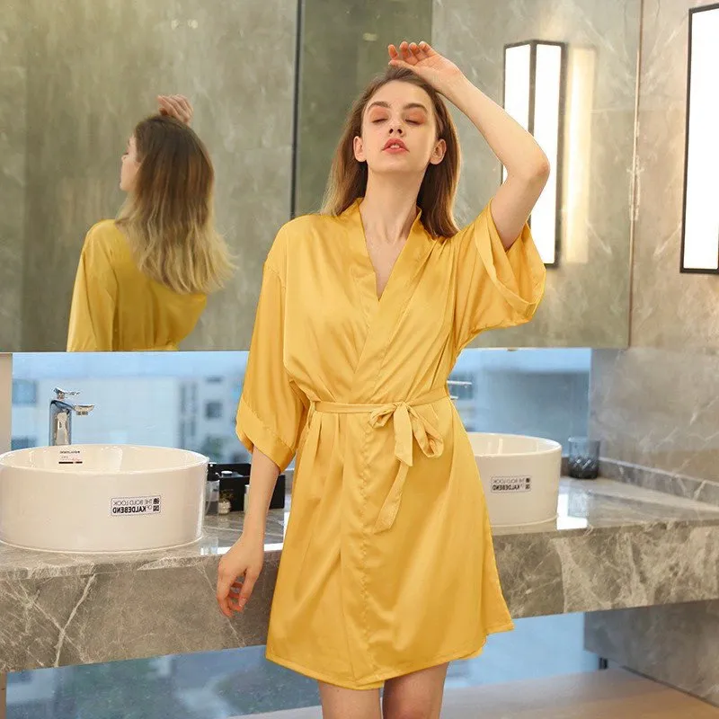 Ảnh Áo khoác lẻ hisexy Lụa satin cao cấp AK01 4