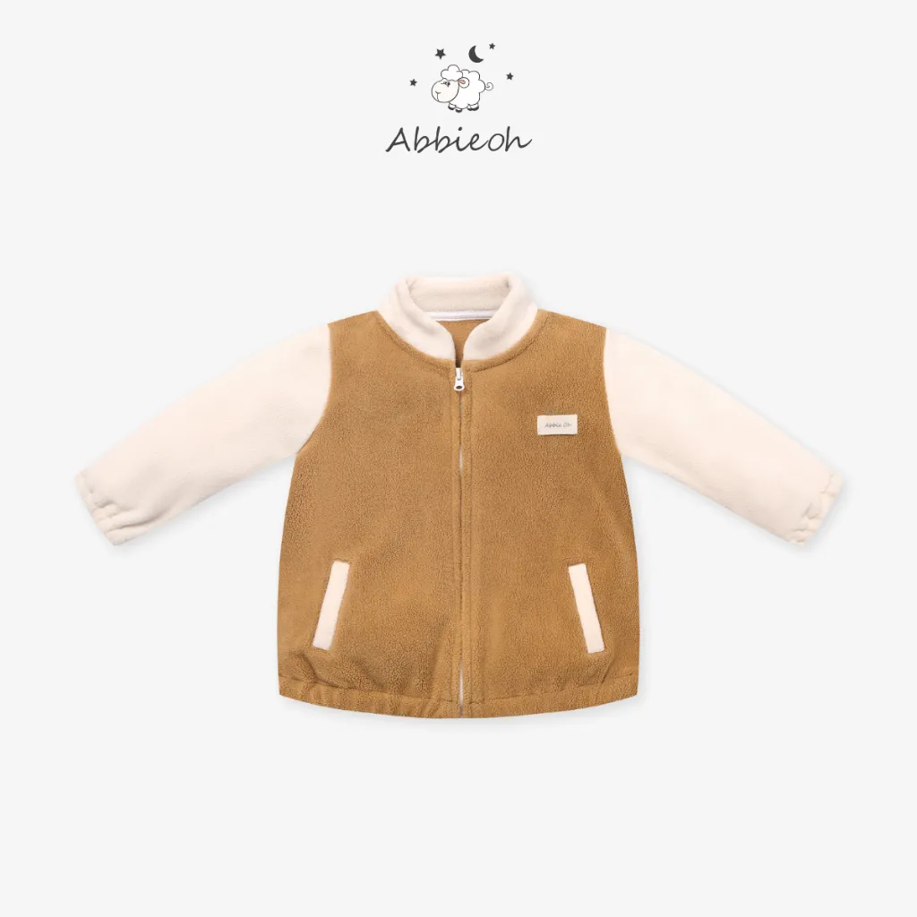 Ảnh Áo khoác lông cừu cho bé ABBIEOH giữ nhiệt phong cách basic Hàn Quốc 0-3 tuổi AK598 AK662 4