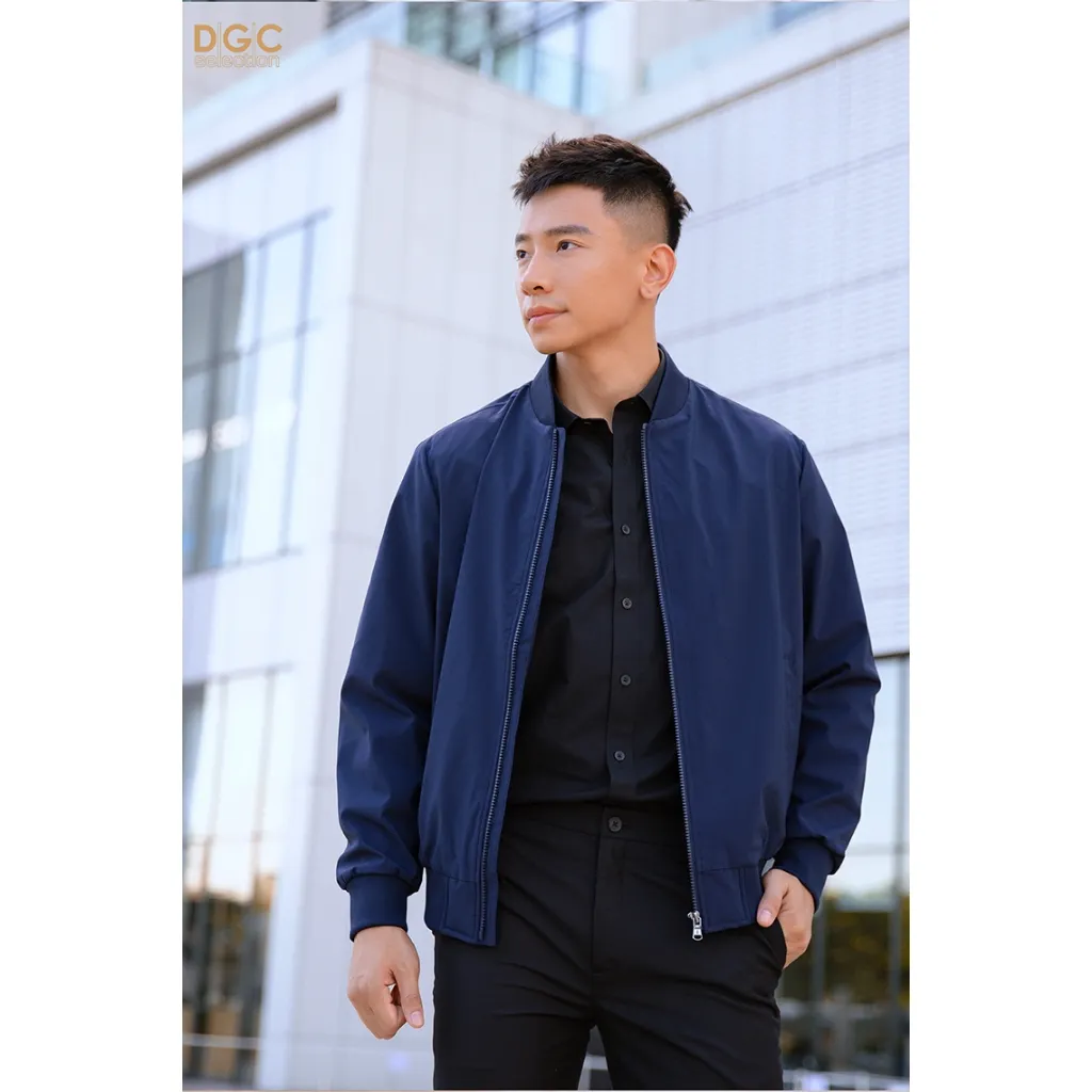 Ảnh Áo khoác nam  bomber 2 lớp cao cấp DGCs - Vải gió chống thấm nước, chống bụi bẩn - WAJKBC06M 1