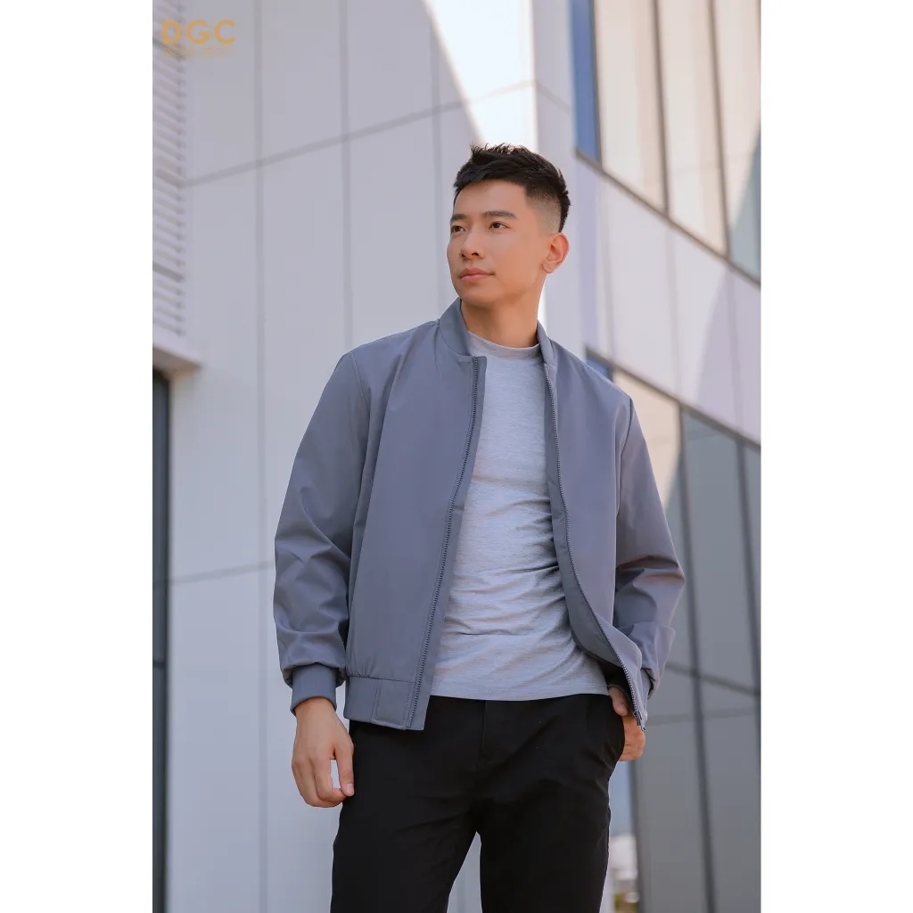 Ảnh Áo khoác nam  bomber 2 lớp cao cấp DGCs - Vải gió chống thấm nước, chống bụi bẩn - WAJKBC06M 4