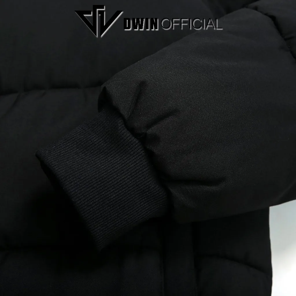 Ảnh Áo khoác phao boxy nam nữ DWIN local brand dáng lửng cổ cao unisex trần bông dày dặn siêu ấm 4