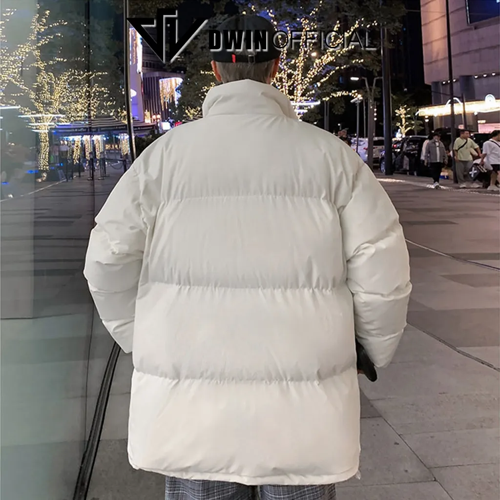 Ảnh Áo khoác phao nam nữ DWIN local brand form oversize cổ cao unisex trần bông dày dặn siêu ấm 4