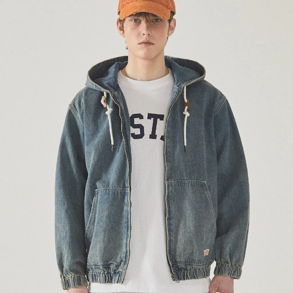 Ảnh Áo Khoác WHO.A.U Denim Hoodie Zip-up_WHJKF2293U 2