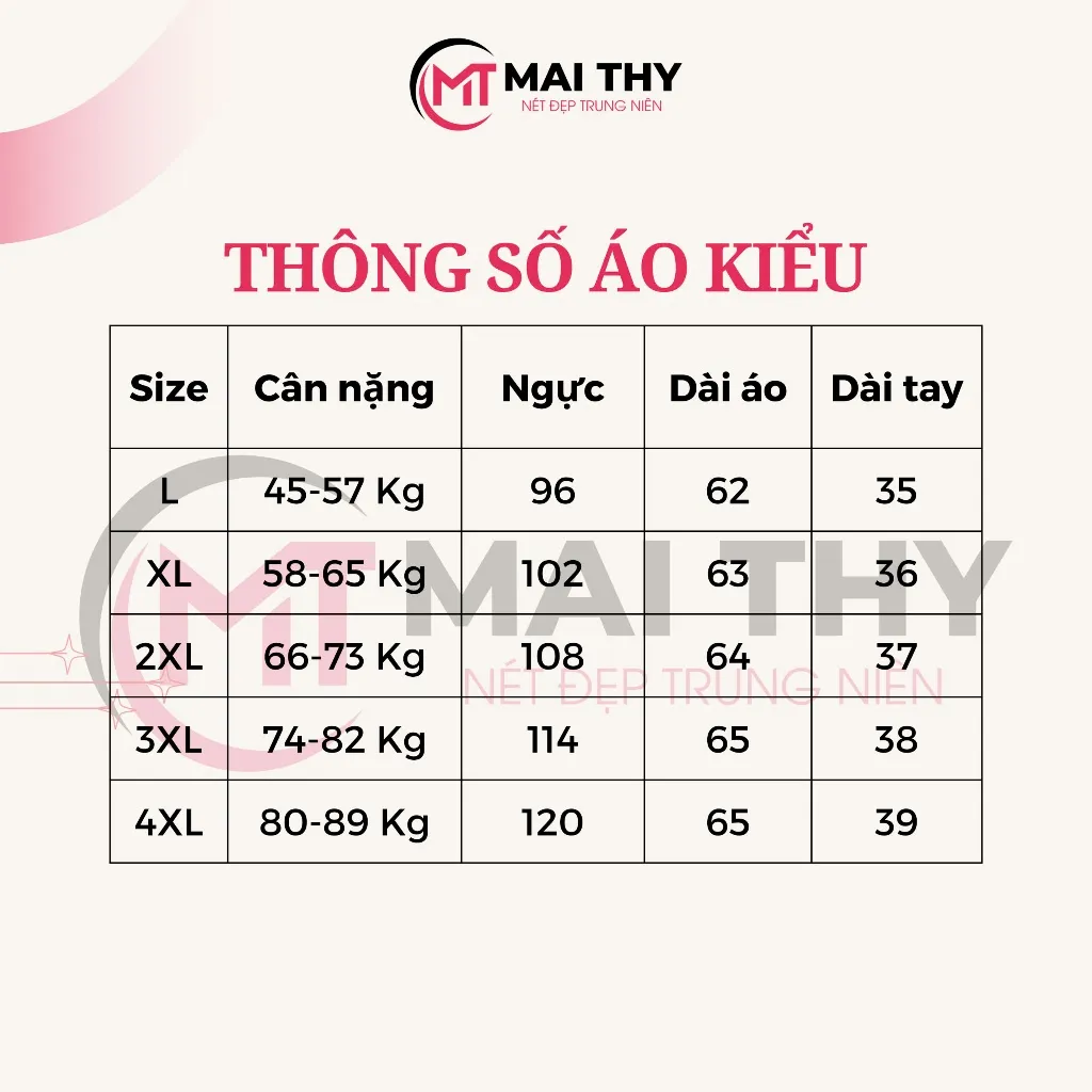 Ảnh Áo Kiểu Trung Niên MAI THY, Mẫu Sơ Mi Nữ Bigsize Cho Mẹ Trung Tuổi Sang Trọng Trang Nhã | Thời Trang Trung Niên U50 1