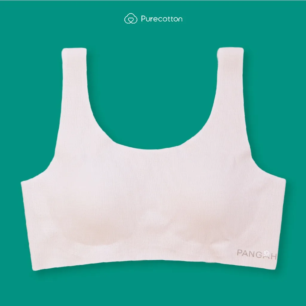 Ảnh Áo lá học sinh không viền Purecotton chất liệu cotton cao cấp Beauty Light Bra PC088 1