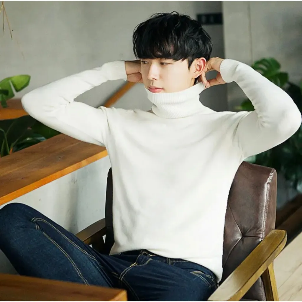 Ảnh Áo Len Cổ Lọ Nam Nữ SUKIYA Full Video Chất Sợi Len Lông Thỏ 380gsm mềm mại kiểu dáng Hàn Quốc Nhiều Màu AL14 3