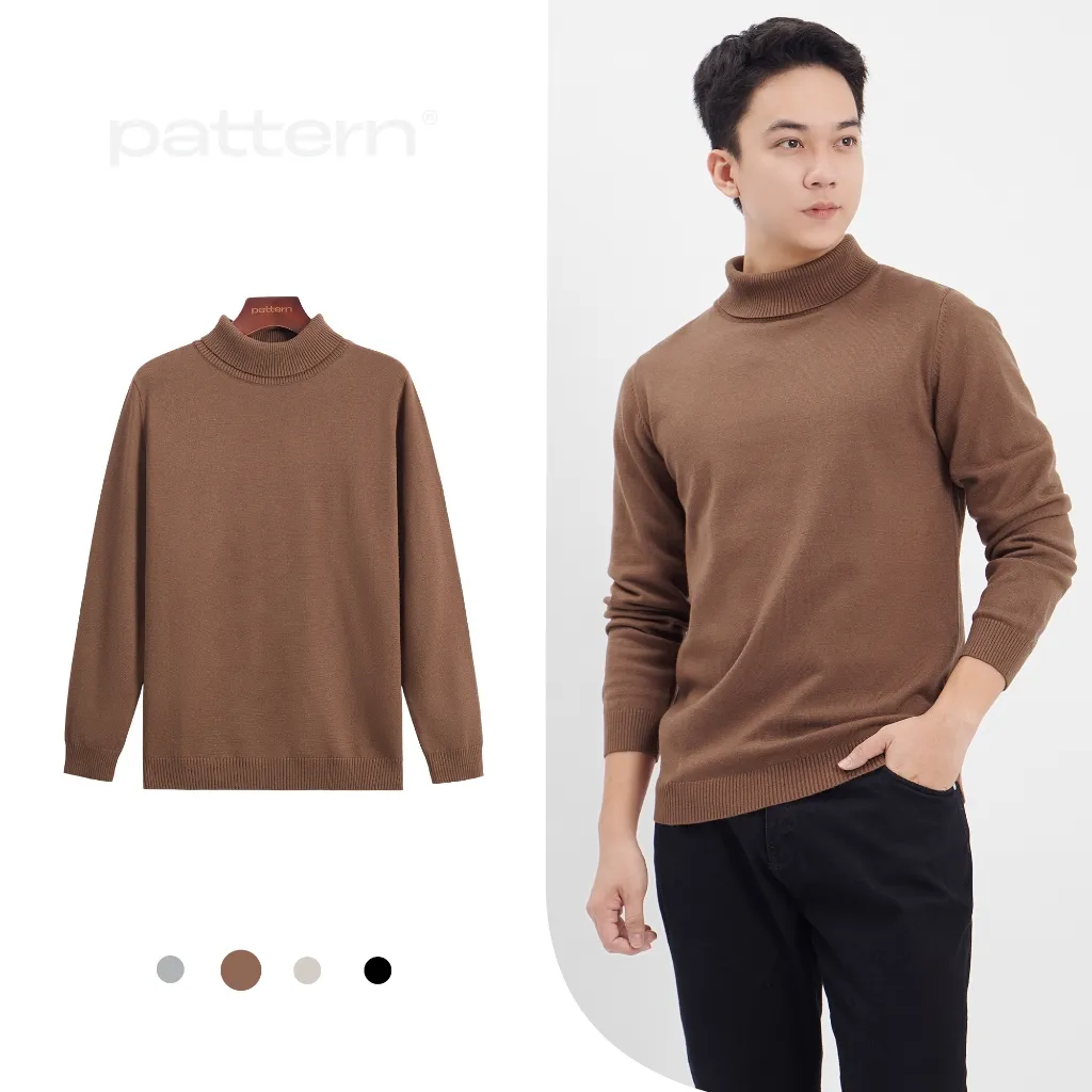 Ảnh Áo Len Dài Tay Cổ Lọ Nam BASIC 4 Màu PATTERN PA053 3