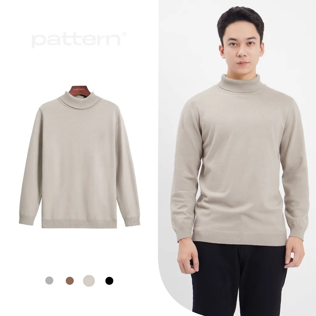 Ảnh Áo Len Dài Tay Cổ Lọ Nam BASIC 4 Màu PATTERN PA053 4