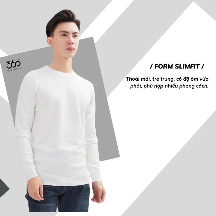 Ảnh Áo len nam cổ tròn trơn basic chất liệu mềm mịn ấm áp form slimfit chống bai dão kiểu dáng trẻ trung - ALEOL340 3