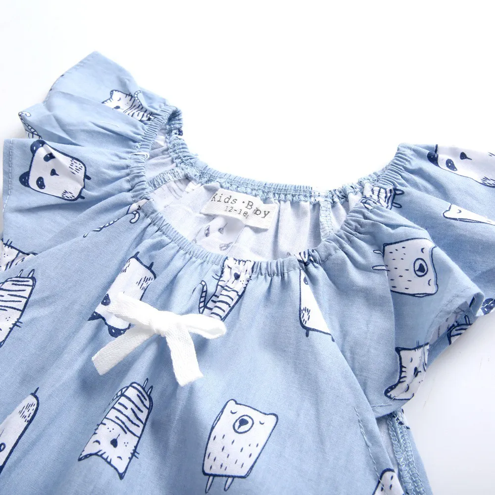 Ảnh Áo Liền Quần Sanlutoz Bằng Cotton Họa Tiết Hoạt Hình Mùa Hè Cho Em Bé 2
