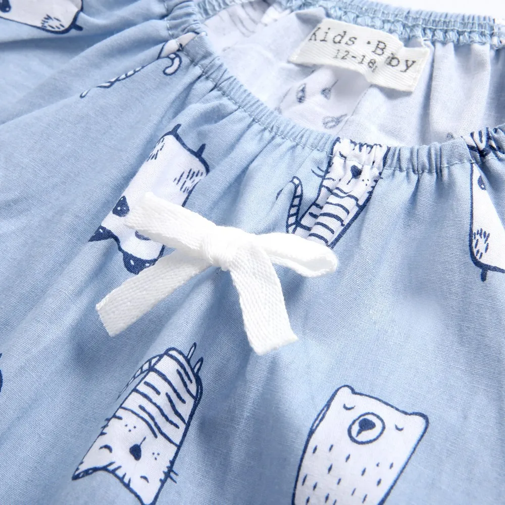 Ảnh Áo Liền Quần Sanlutoz Bằng Cotton Họa Tiết Hoạt Hình Mùa Hè Cho Em Bé 3
