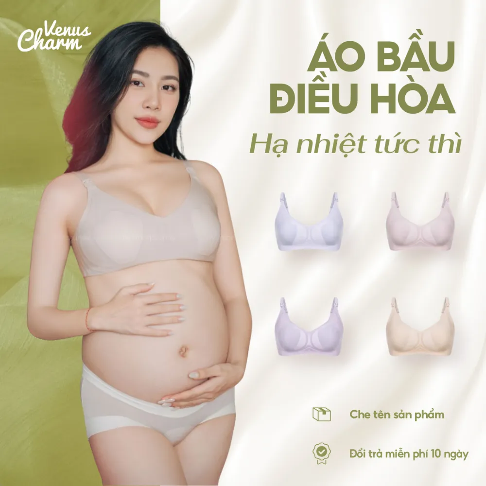 Ảnh Áo lót bầu mặt nạ điều hòa lành tính tạm biệt nóng bí chống chảy xệ và cho con bú Venus Charm W127 1