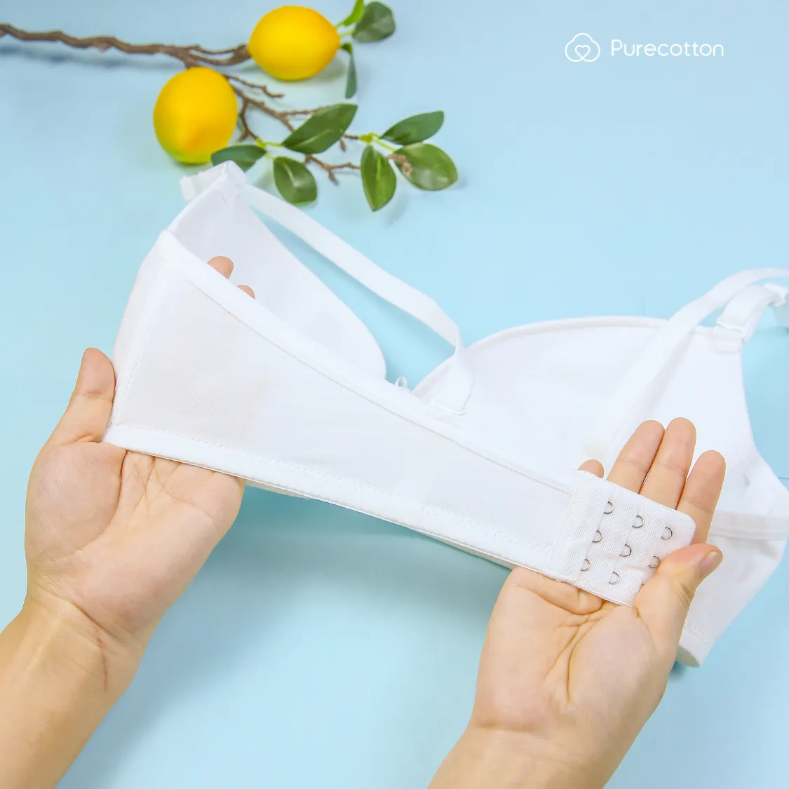 Ảnh Áo lót bé gái Purecotton chất liệu cotton cao cấp kiểu dáng cài khuy có đệm Muse Bra PC102 3