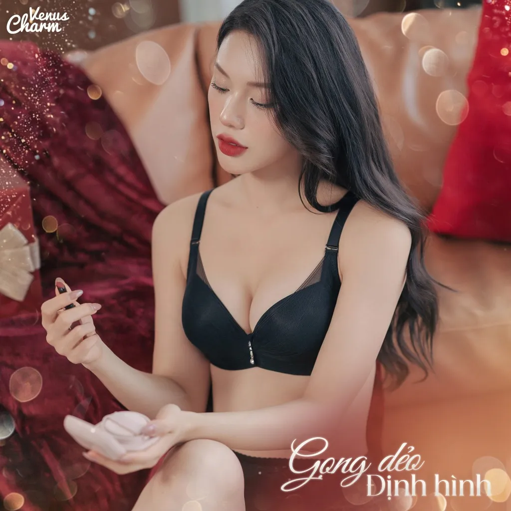 Ảnh Áo lót có gọng nâng đẩy tạo khe quyến rũ đệm dày 4cm Venus Charm 5026 4
