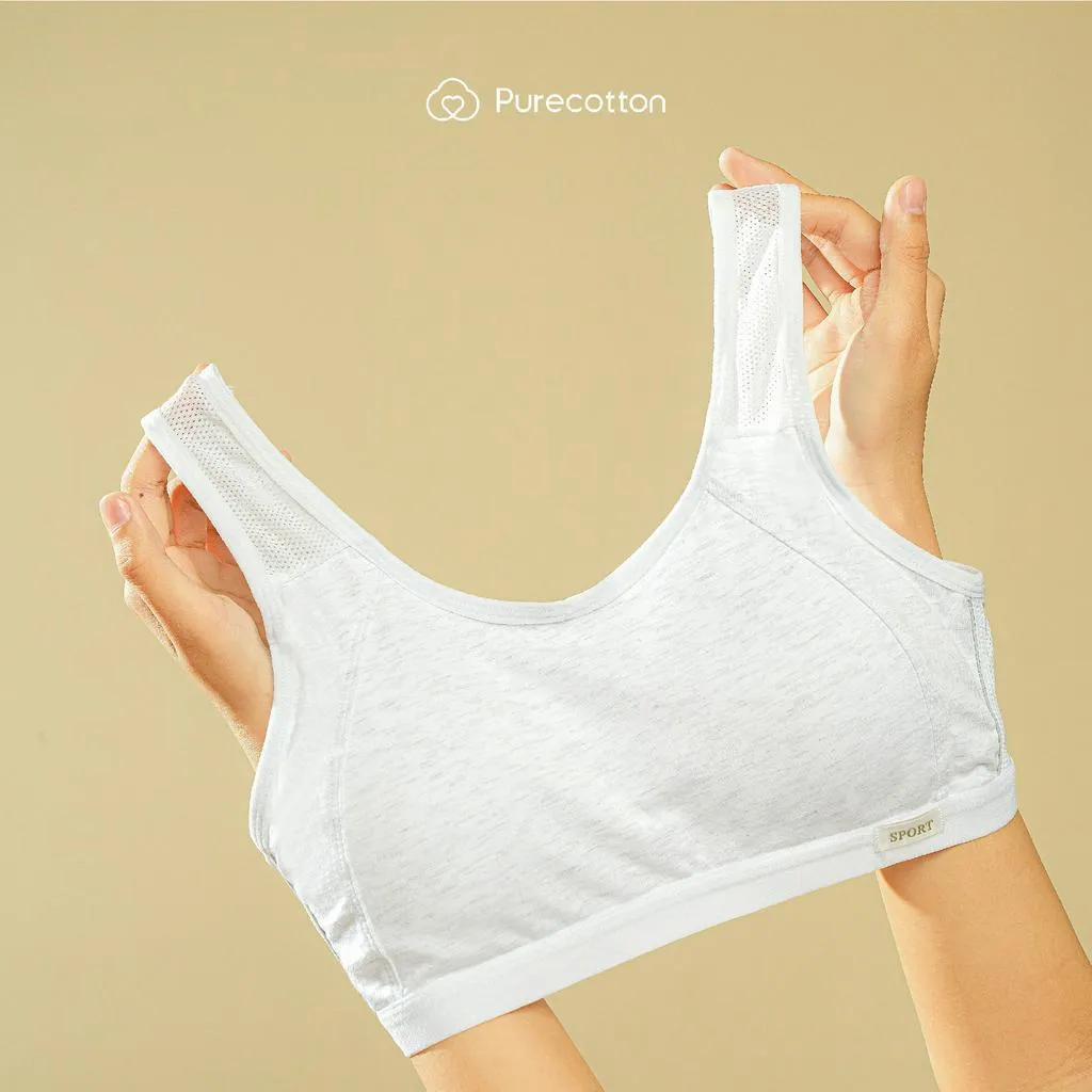 Ảnh Áo lót học sinh Purecotton cho bé gái mới lớn chất liệu cotton kiểu dáng chui đầu - đệm mỏng PC008 4