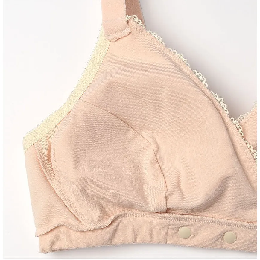 Ảnh Áo lót mẹ bầu cho con bú cài nút ( cúc áo ) trước, không gọng Wacoal IMMS339 - MMS339 smart size 4