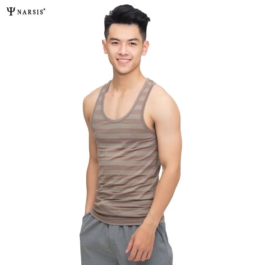 Ảnh Áo Lót Nam Ba Lỗ Narsis, Chất Cotton Thoáng Mát, Mềm Mịn, Thấm Hút Tốt, Thoải Mái Vận Động 3
