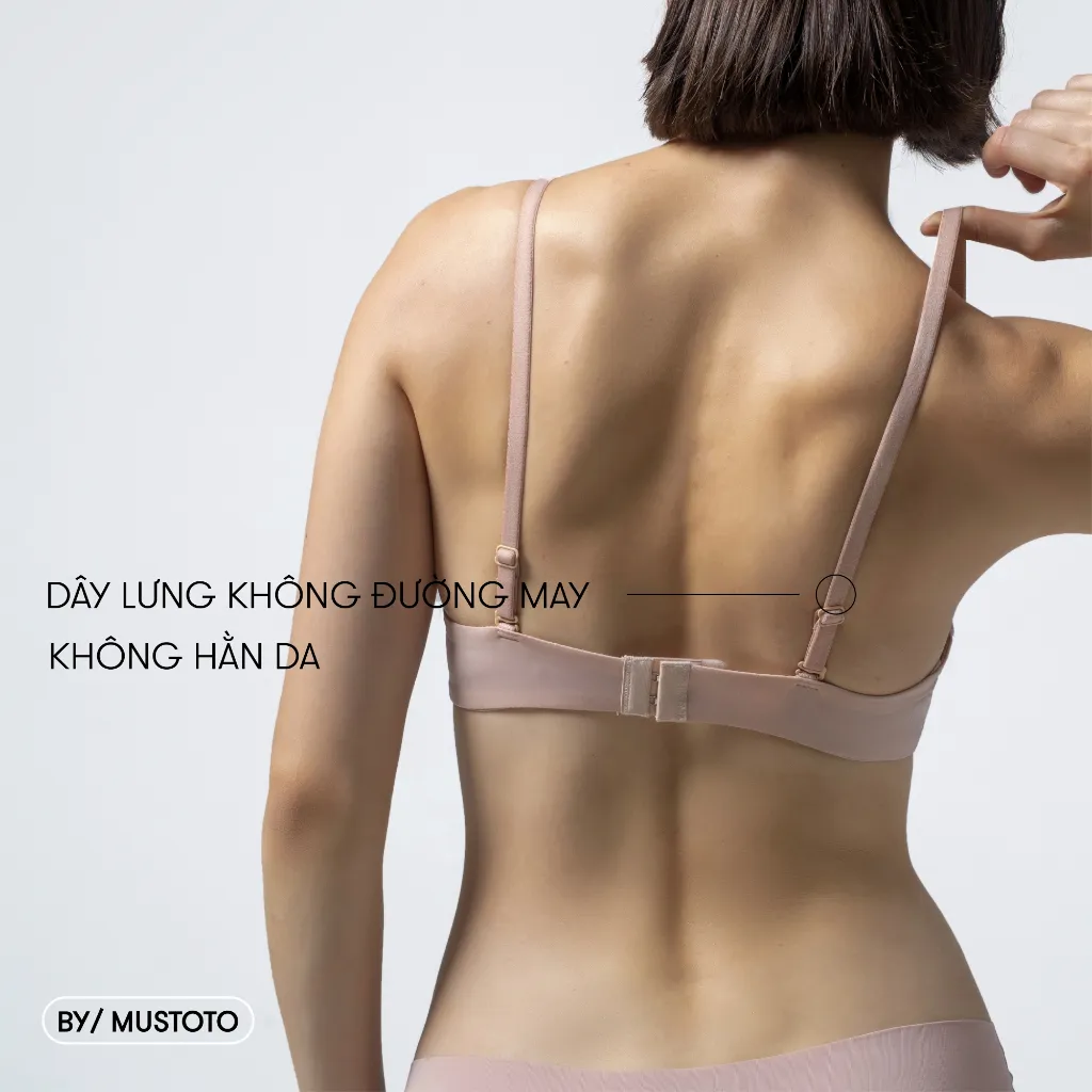 Ảnh Áo Lót Nữ Bra Mustoto Nâng Ngực Có Gọng Mút Vừa 2cm Bra Hop (MA26) 3